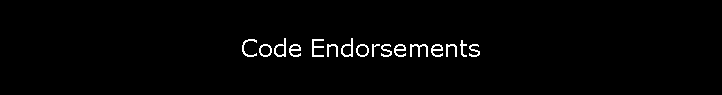 Code Endorsements